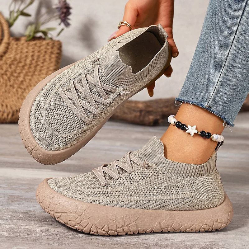 Lucille - Women's Knit Slip-On Walking Sneakers