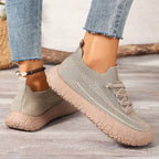Lucille - Women's Knit Slip-On Walking Sneakers
