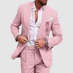 Lukas - Men’s Linen Wedding Two-Piece Suit