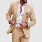 Lukas - Men’s Linen Wedding Two-Piece Suit