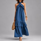 Macy - Women's Open Shoulder Resort Maxi Dress
