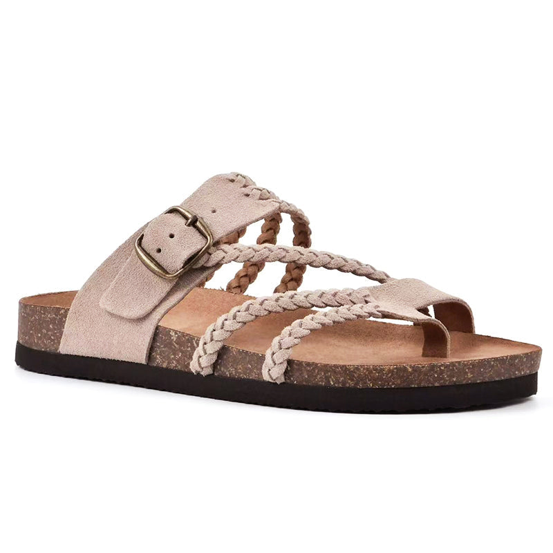 Makenna - Women’s Braided Strap Comfort Sandals