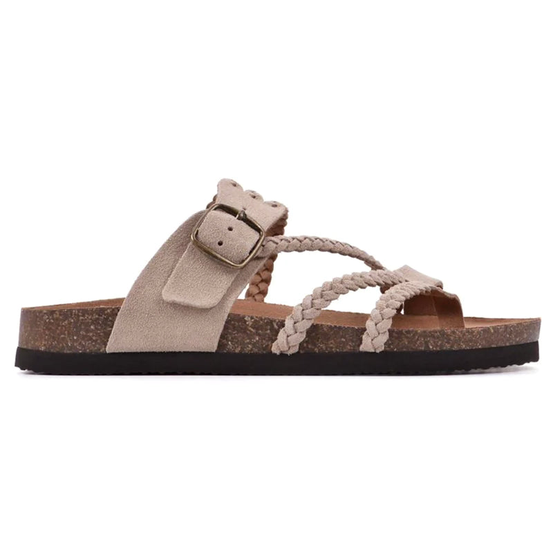 Makenna - Women’s Braided Strap Comfort Sandals