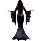 Malia - Women's Bat Wing Sleeve Velvet Halloween Costume Dress