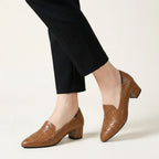 Marianne - Women's Floral Embossed Pointed Heel Shoes