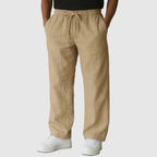 Martin - Men’s Classic Straight Leg Drawstring Linen Pants