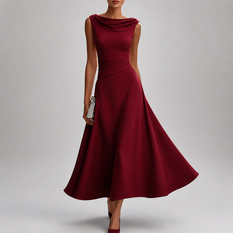 Maya - Women's Ruched Silk-Look Cocktail Dress