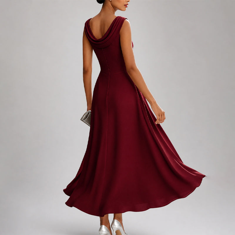 Maya - Women's Ruched Silk-Look Cocktail Dress