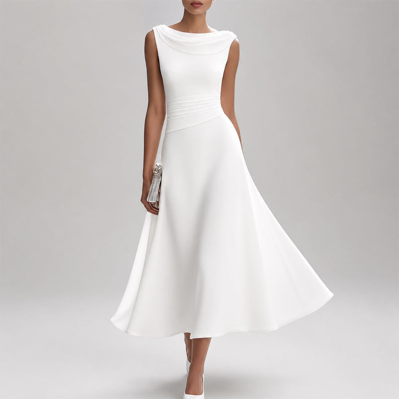 Maya - Women's Ruched Silk-Look Cocktail Dress