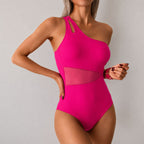 Meadow - Women's One-Shoulder One-Piece Swimsuit