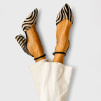 Melissa - Women’s Elegant Zebra Motif Ankle Strap Heels