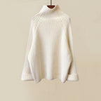 Mikey - Women's Ribbed Sweater & Cable Knit Pants Winter Set