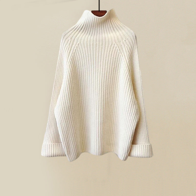 Mikey - Women's Ribbed Sweater & Cable Knit Pants Winter Set