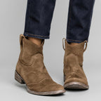 Miley - Women's Suede Ankle Boots with V-Cut Shaft 3