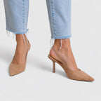 Natalie - Women's Pointed Toe Slingback Stiletto Heels