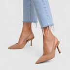 Natalie - Women's Pointed Toe Slingback Stiletto Heels