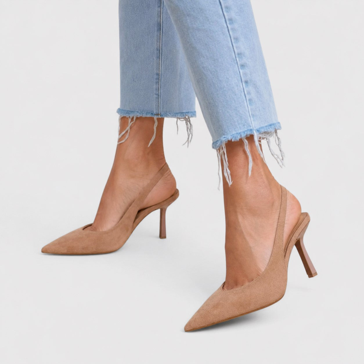 Natalie - Women's Pointed Toe Slingback Stiletto Heels