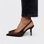 Natalie - Women's Pointed Toe Slingback Stiletto Heels