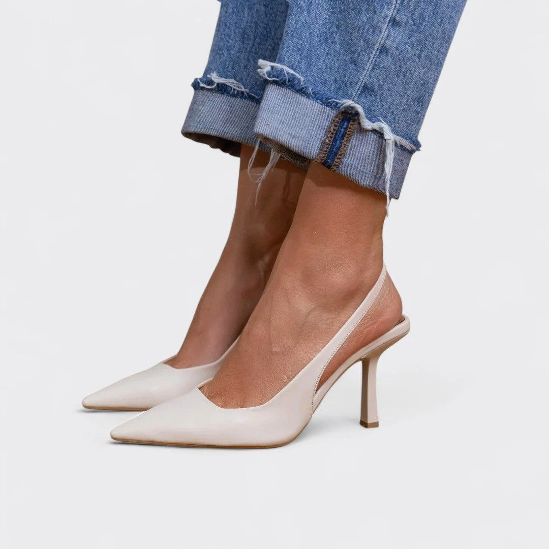 Natalie - Women's Pointed Toe Slingback Stiletto Heels