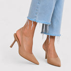 Natalie - Women's Pointed Toe Slingback Stiletto Heels