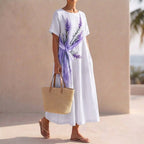 Noelle - Women’s Floral Print Loose-Fit Midi Dress
