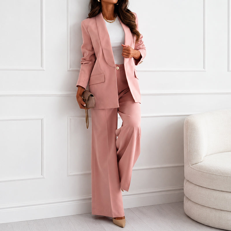 Noelle - Women’s Tailored Blazer & Wide-Leg Trouser Set