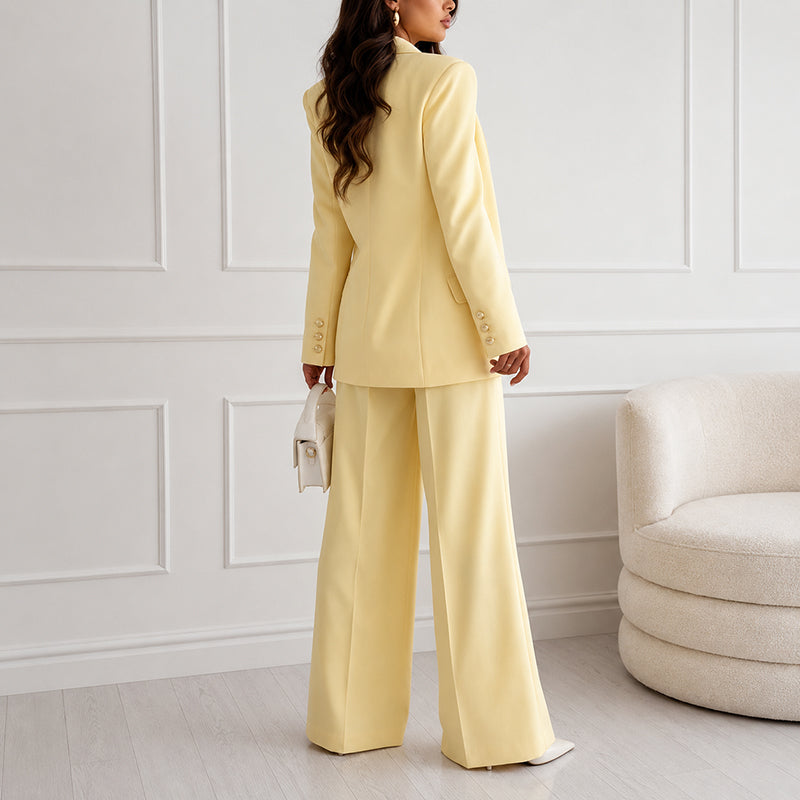 Noelle - Women’s Tailored Blazer & Wide-Leg Trouser Set