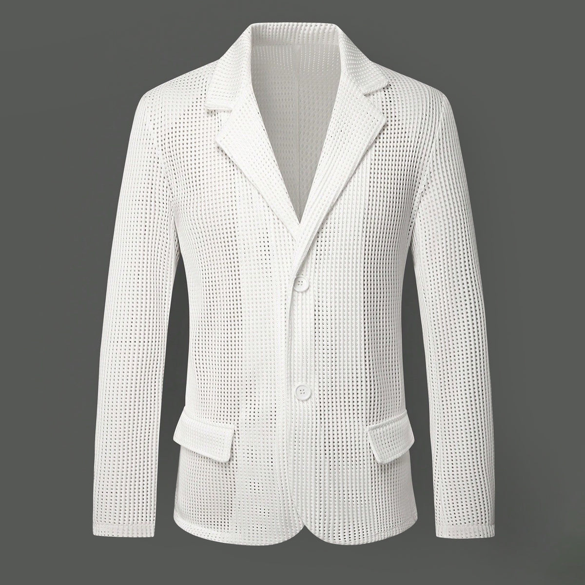 Nolan - Men's Breathable Open-Weave Single-Breasted Blazer