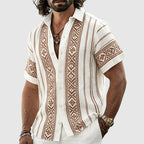Norman - Men’s Tribal Pattern Button-Up Shirt