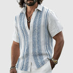 Norman - Men’s Tribal Pattern Button-Up Shirt