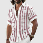 Norman - Men’s Tribal Pattern Button-Up Shirt