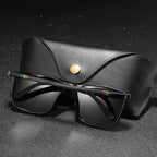 Norvain - Geometric Frame Reflective Lens Sunglasses