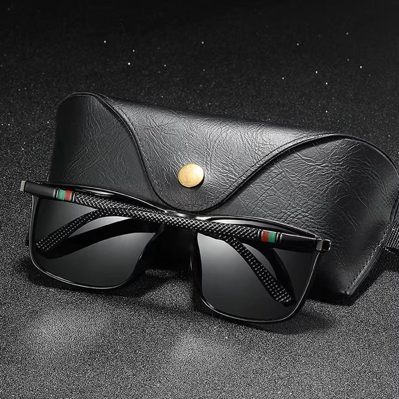 Norvain - Geometric Frame Reflective Lens Sunglasses