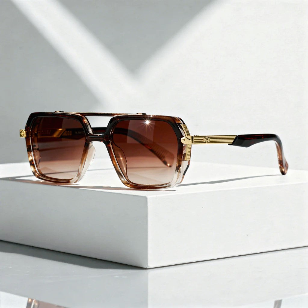 Nyvero - Oversized Square Gradient Sunglasses