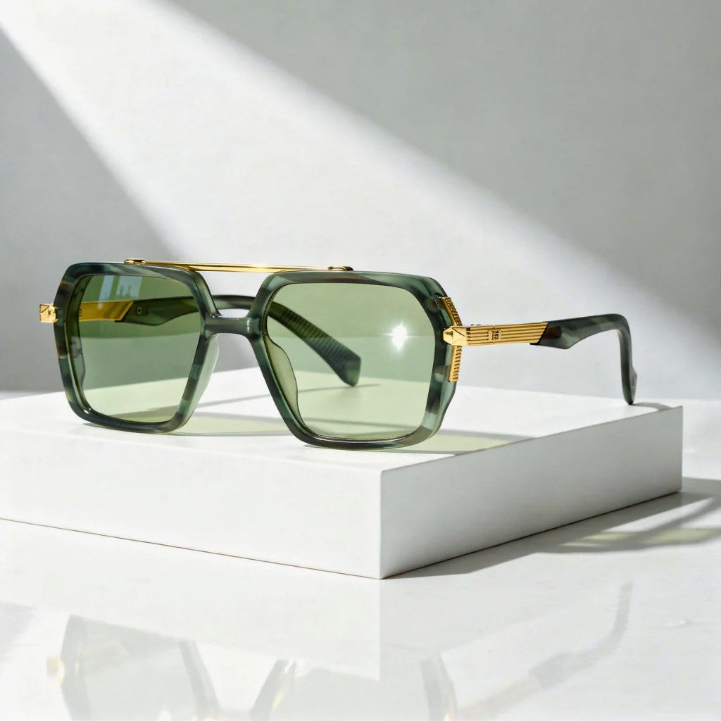 Nyvero - Oversized Square Gradient Sunglasses