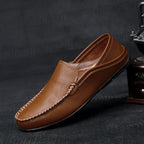 Oliver - Men's Pebbled Leather Driving Loafers