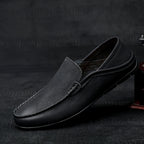 Oliver - Men's Pebbled Leather Driving Loafers