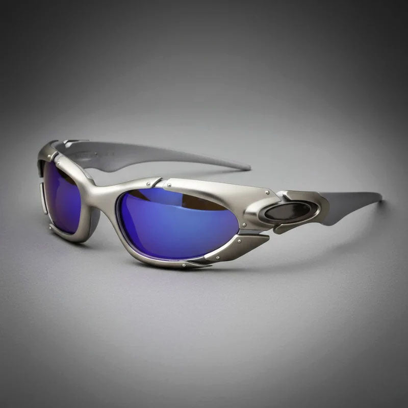Orlune - Curved Frame Shield Sport Sunglasses