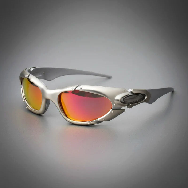 Orlune - Curved Frame Shield Sport Sunglasses