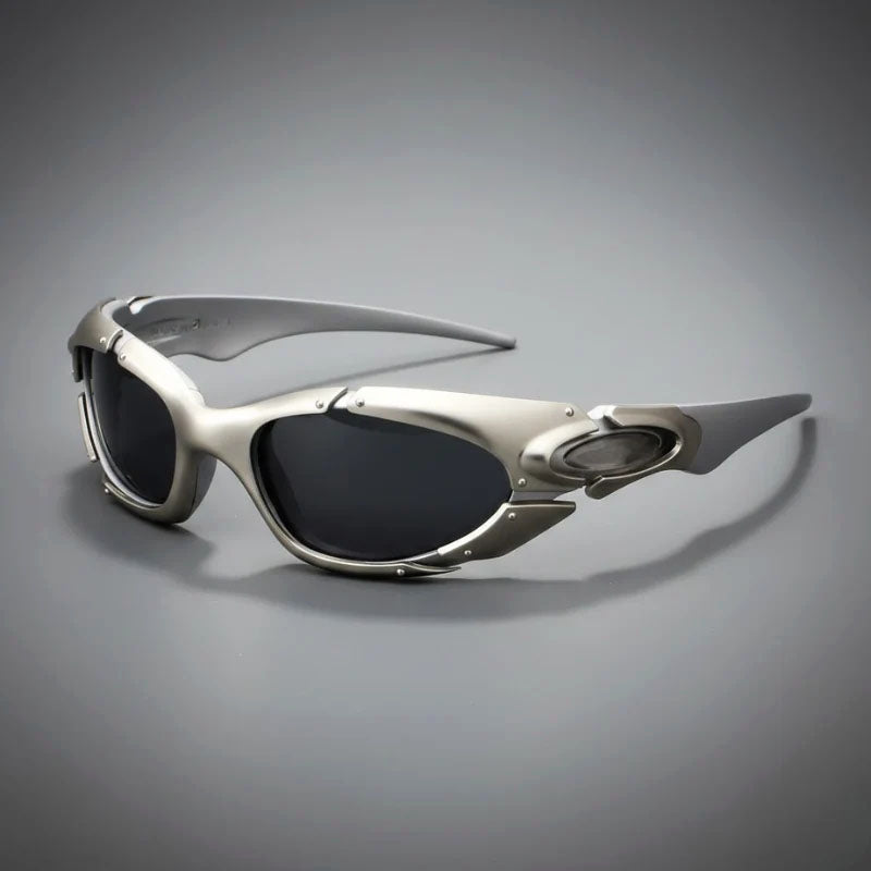 Orlune - Curved Frame Shield Sport Sunglasses
