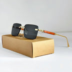Oryn - Rimless Square Gradient Metal Sunglasses
