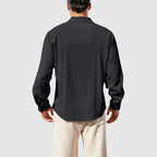 Oscar - Men's Linen Long Sleeve Button-Down Shirt
