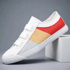 Owen - Men's Canvas Color Block Triple Strap Sneakers