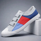 Owen - Men's Canvas Color Block Triple Strap Sneakers