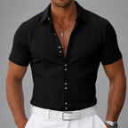 Owen - Men's Double Button Stacked Placket Shirt