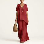 Paige - Women's Relaxed Wide-Leg Set