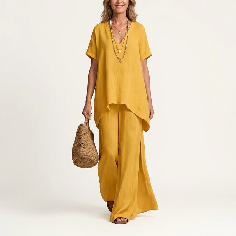 Paige - Women's Relaxed Wide-Leg Set