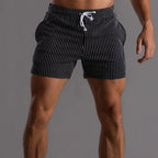 Parker - Men's Striped Drawstring Summer Shorts
