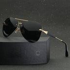 Parker - Unisex Gradient Lens Rimless Pilot Sunglasses