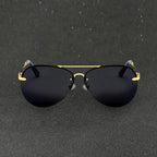 Parker - Unisex Gradient Lens Rimless Pilot Sunglasses
